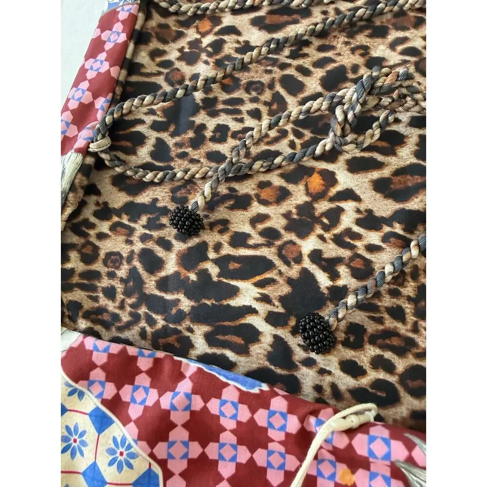 Agua Bendita One Piece Reversible Kali Quilt Animal Print size S NWT *Imperfect